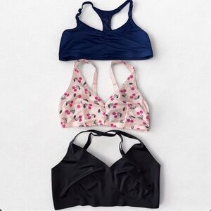 Bralette Bundle - Calvin Klein Seamless, DKNY Sheer, Hanes Lace Racerback Large